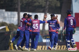 नामिबियाद्वारा नेपाललाई २७५ रनको लक्ष्य